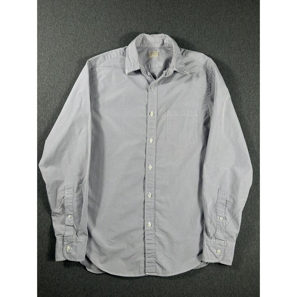 J.Crew Men's 2-Ply 100%Cotton Gingham Button-UpShirt Size‎ S